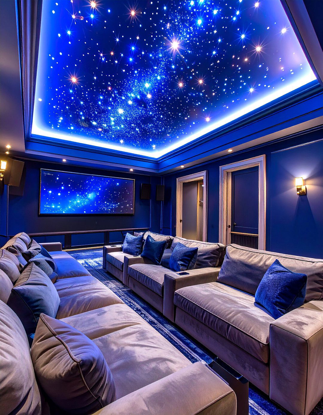 The Starry Night Fiber Optic Ceiling - 30 cheap basement ceiling ideas