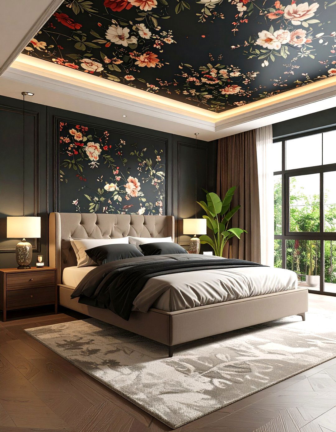 The Statement Ceiling Bedroom - 30 2025 bedroom trends