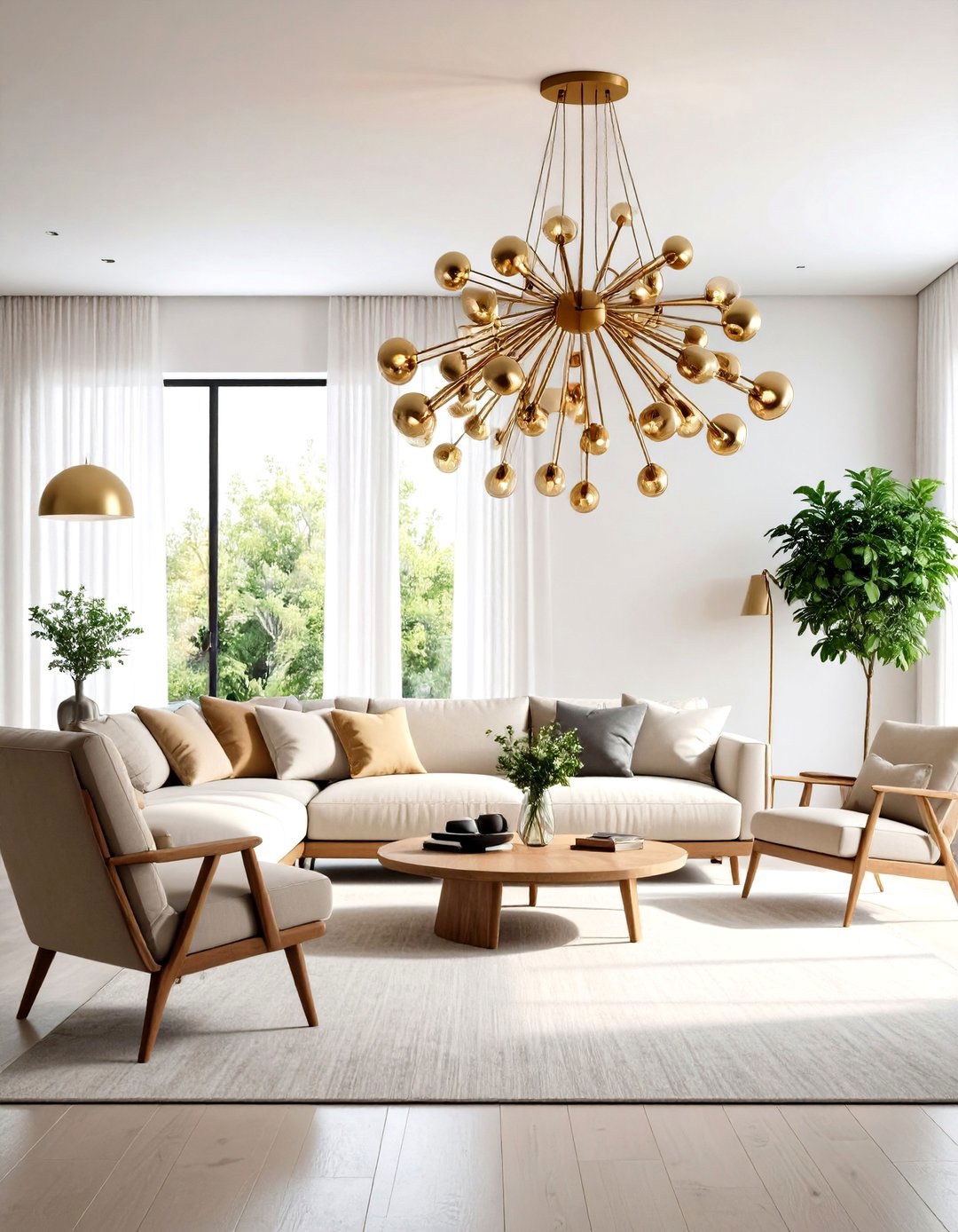 The Statement Lighting Living Room - 30 living room modern ideas