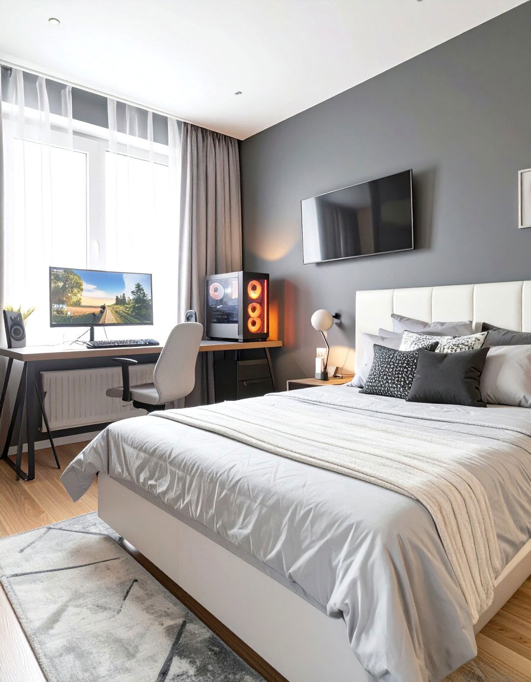 The Stealth Blackout Gaming Bedroom - 30 boys gaming bedroom ideas