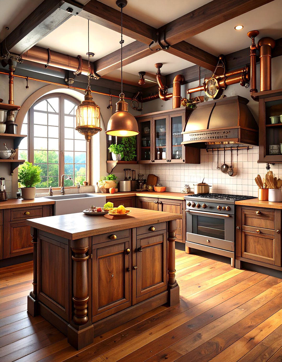 The Steampunk Industrial Kitchen - 30 3d home design online ideas