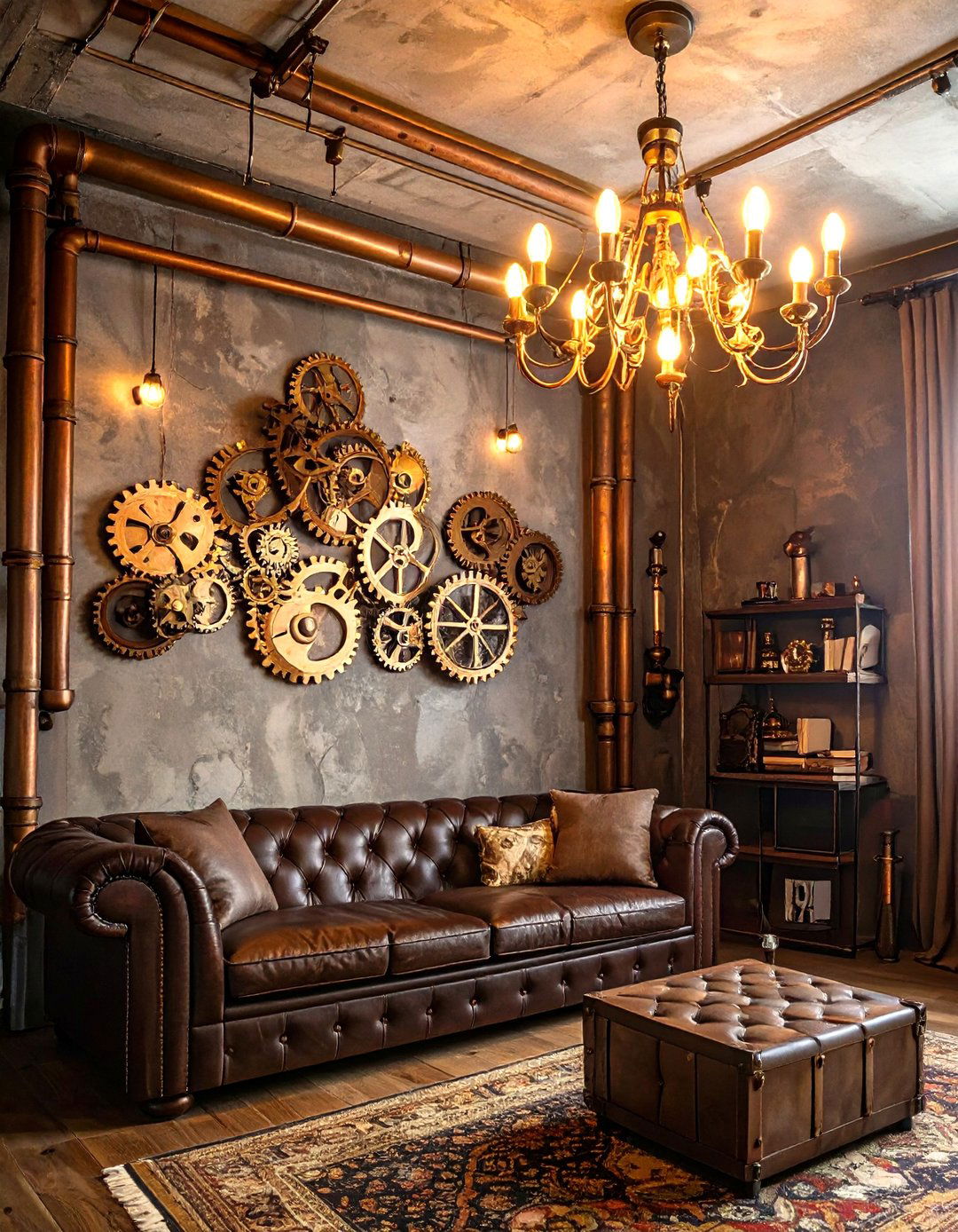 The Steampunk Inspired Den - 30 den ideas