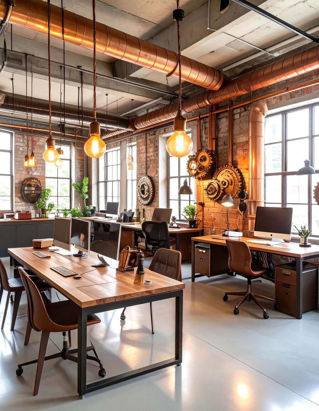 The Steampunk Inspired Workshop - 30 corporate office interior design ideas