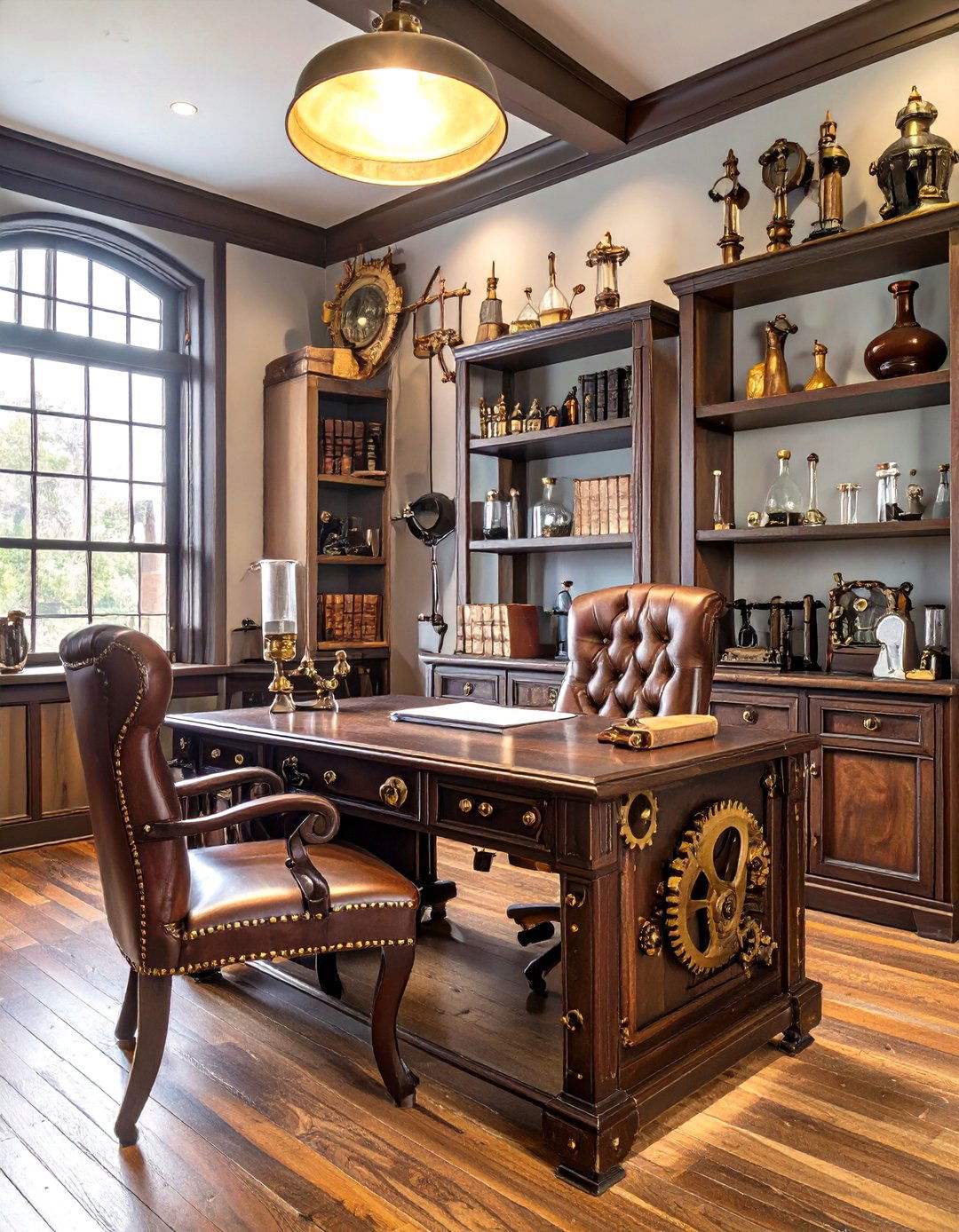 The Steampunk Victorian Home Office - 30 home office furniture ideas