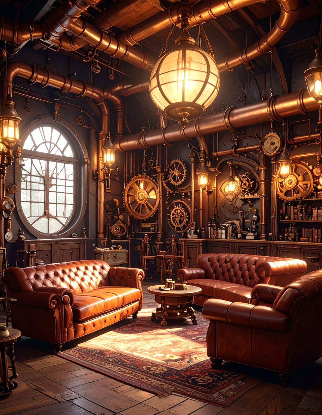 The Steampunk Workshop Cinema - 30 home theater design ideas