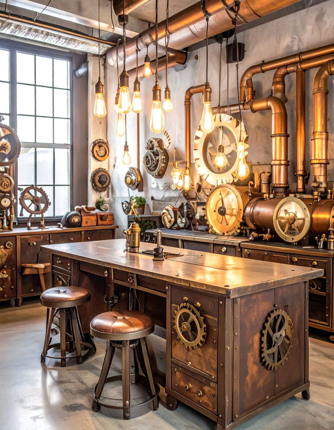 The Steampunk Workshop Game Room - 30 garage game room ideas