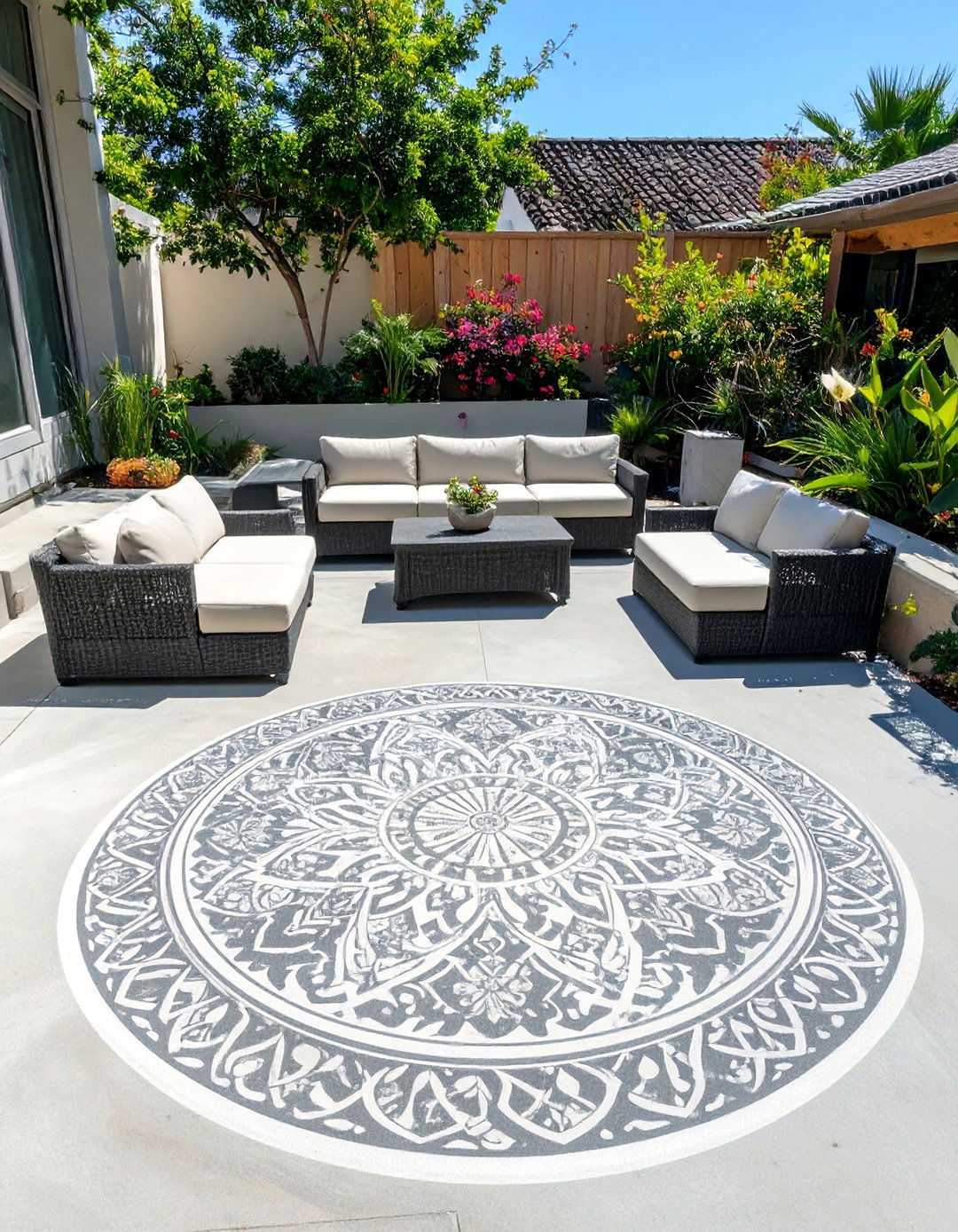 30 Creative Concrete Patio Extension Ideas for Space - We Love Home Blog