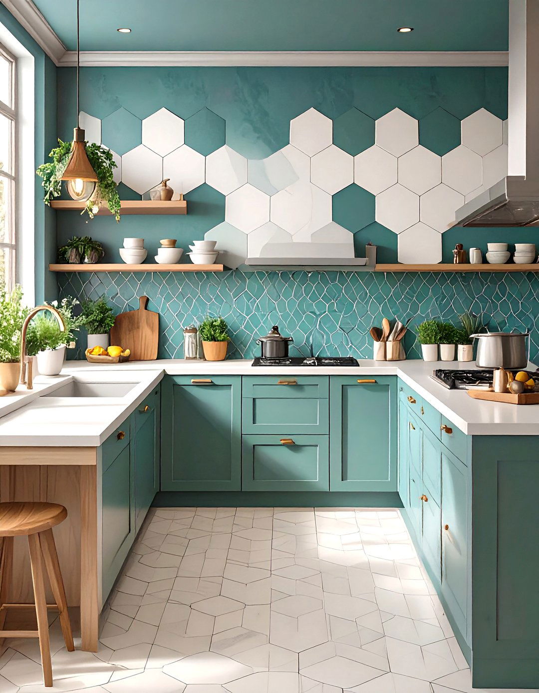 The Stepped or Phased Out Edge - 30 backsplash edge trim ideas