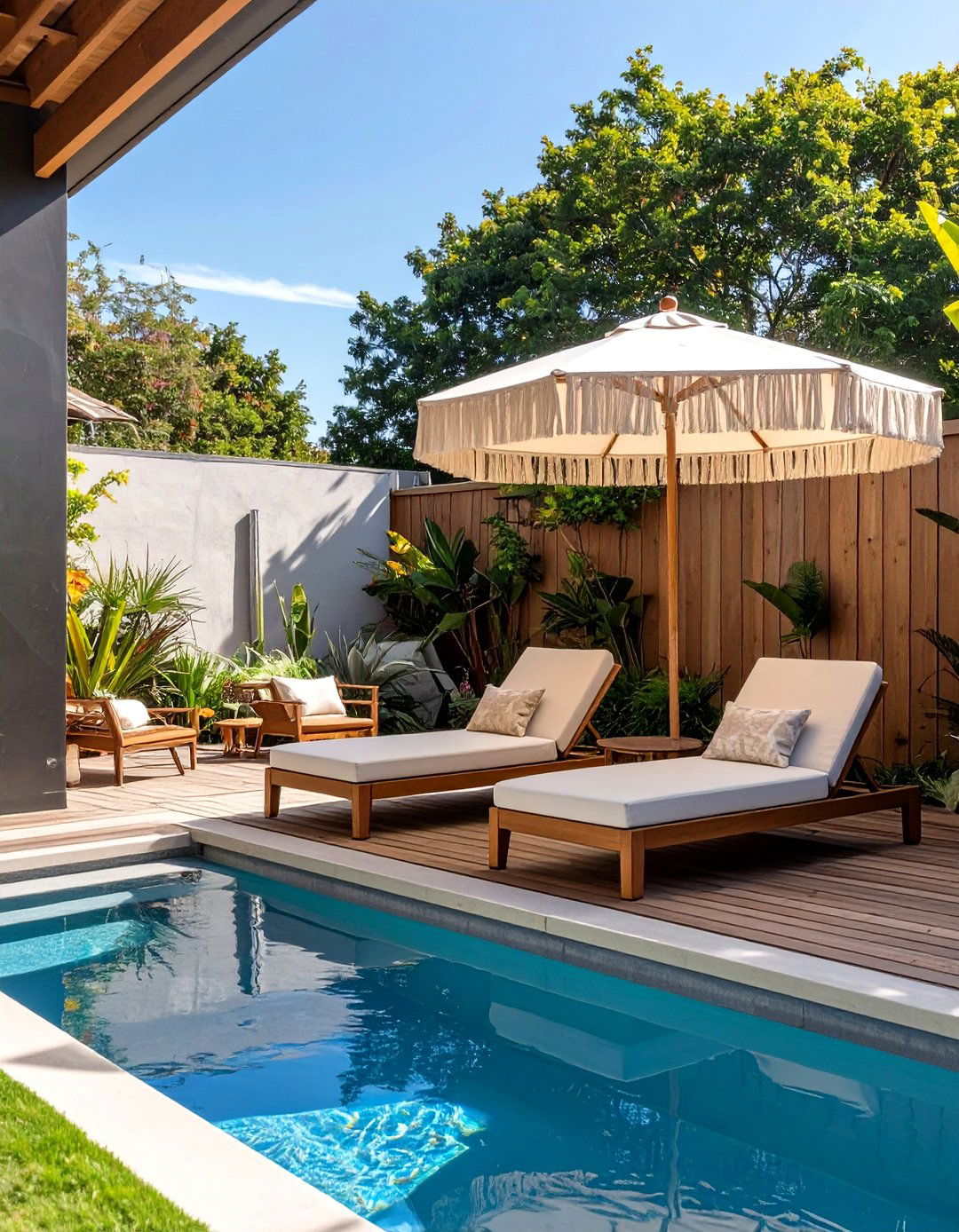The Stock Tank Pool Lounge - 30 backyard seating ideas