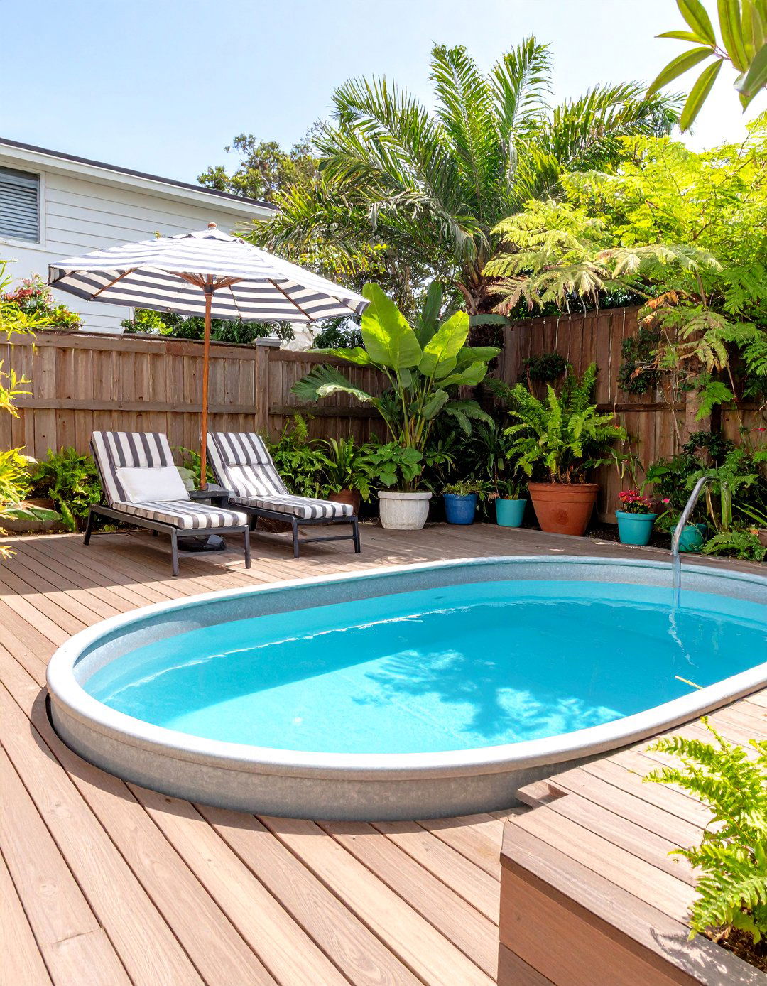 The Stock Tank Pool Oasis - 30 budget backyard ideas