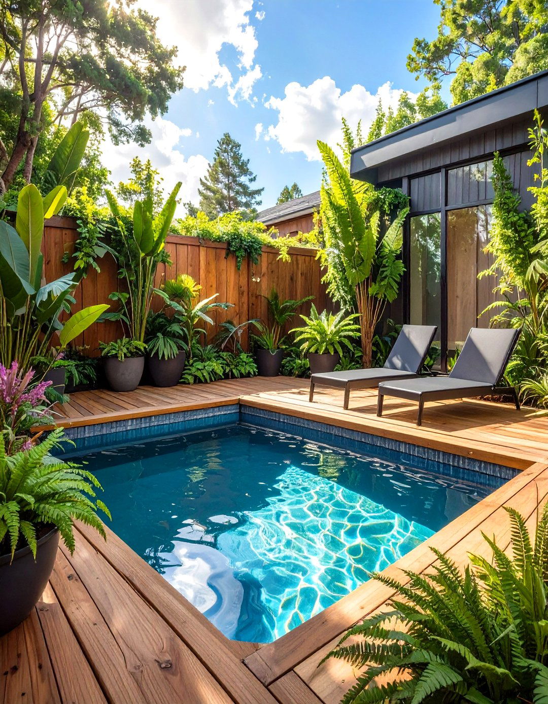 The Stock Tank Pool Oasis - 30 modern backyard ideas on a budget