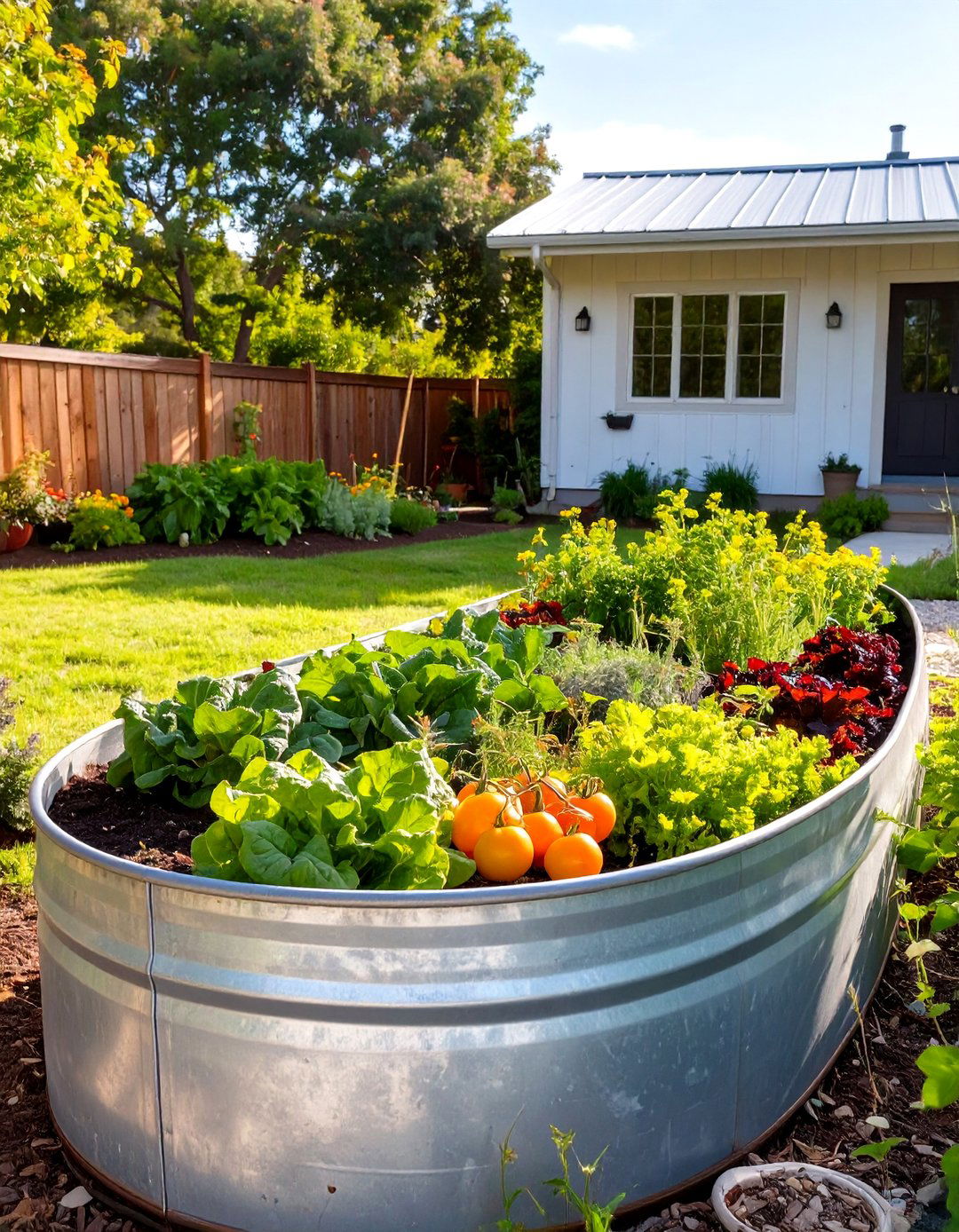 The Stock Tank Raised Garden - 30 ai raised garden design ideas
