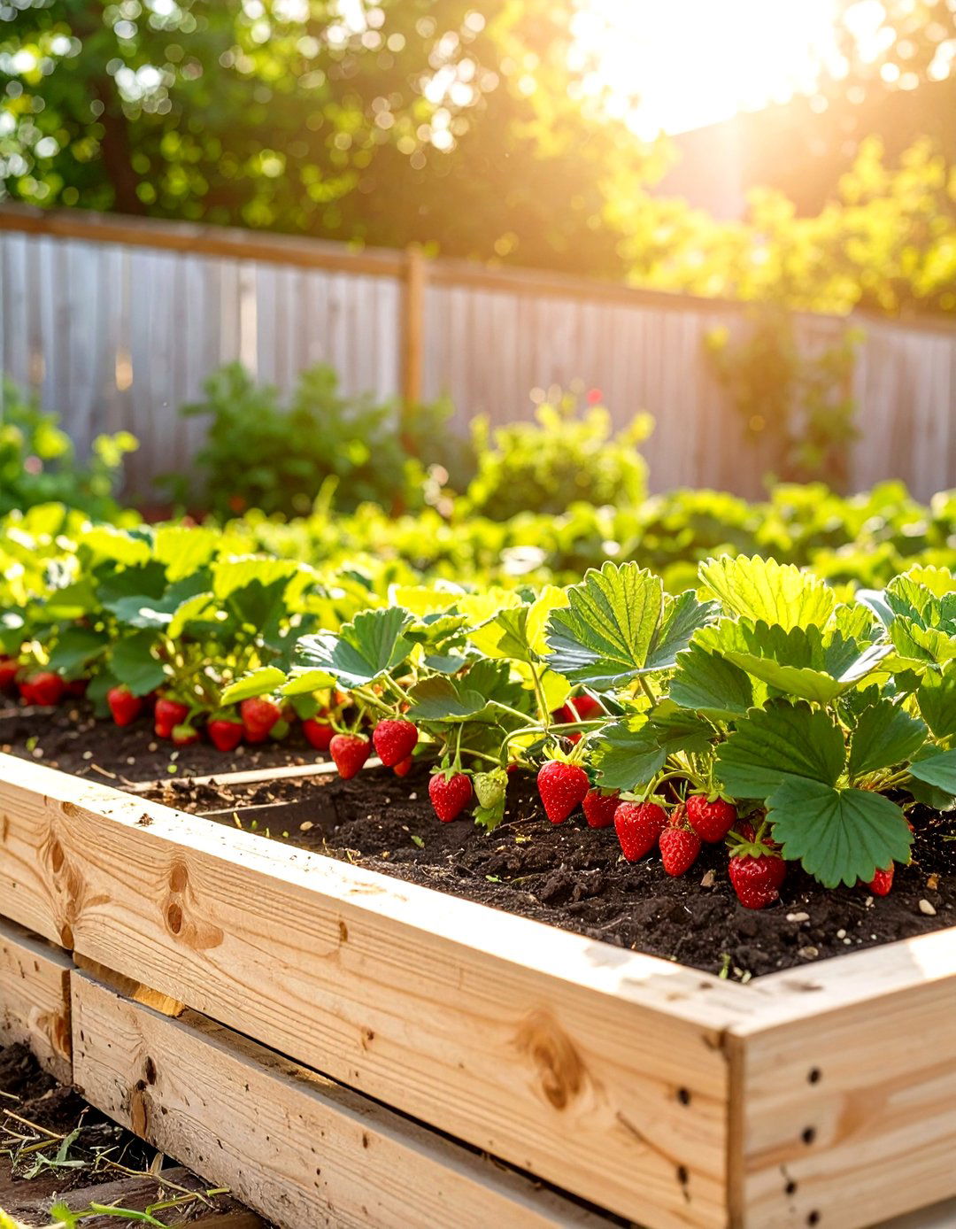 The Strawberry Patch Pallet Planter - 30 homemade pallet garden designs