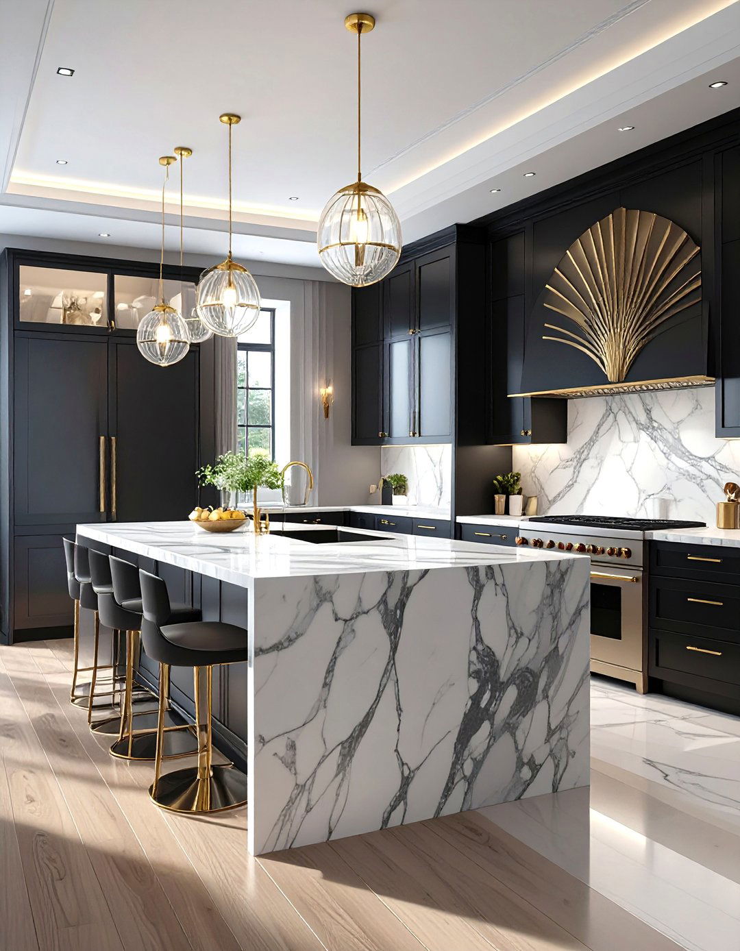 The Streamlined Art Deco Kitchen - 30 modern art deco interior design ideas