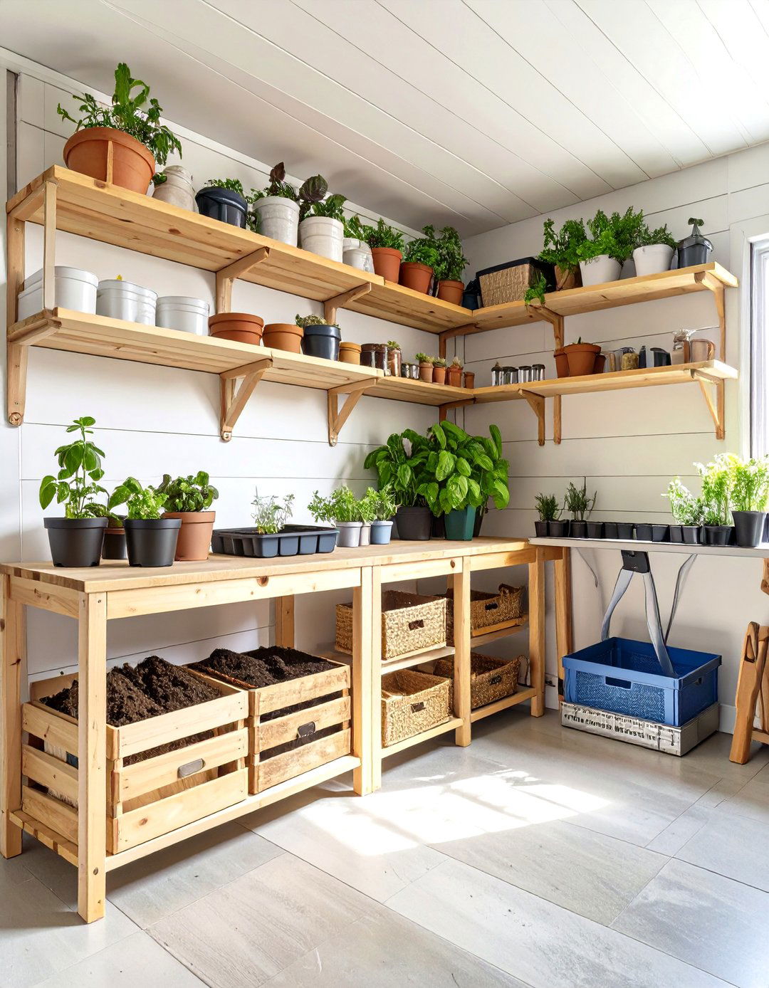 The Streamlined Gardeners Garage Nook - 30 ikea garage storage ideas