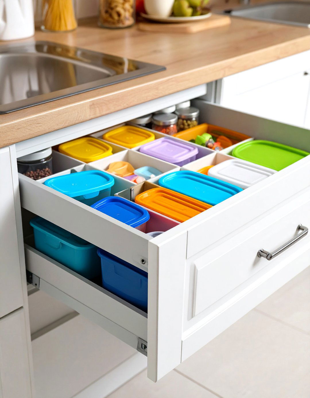 The Streamlined Lid Organization Station - 30 kitchen cabinet organization ideas