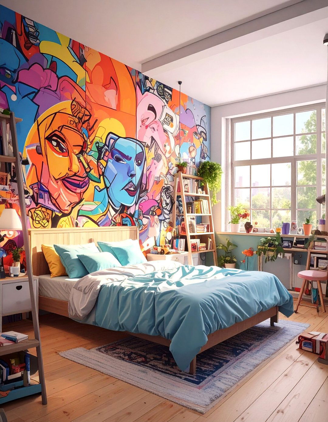 The Street Art and Graffiti Bedroom - 30 awesome boy bedroom ideas