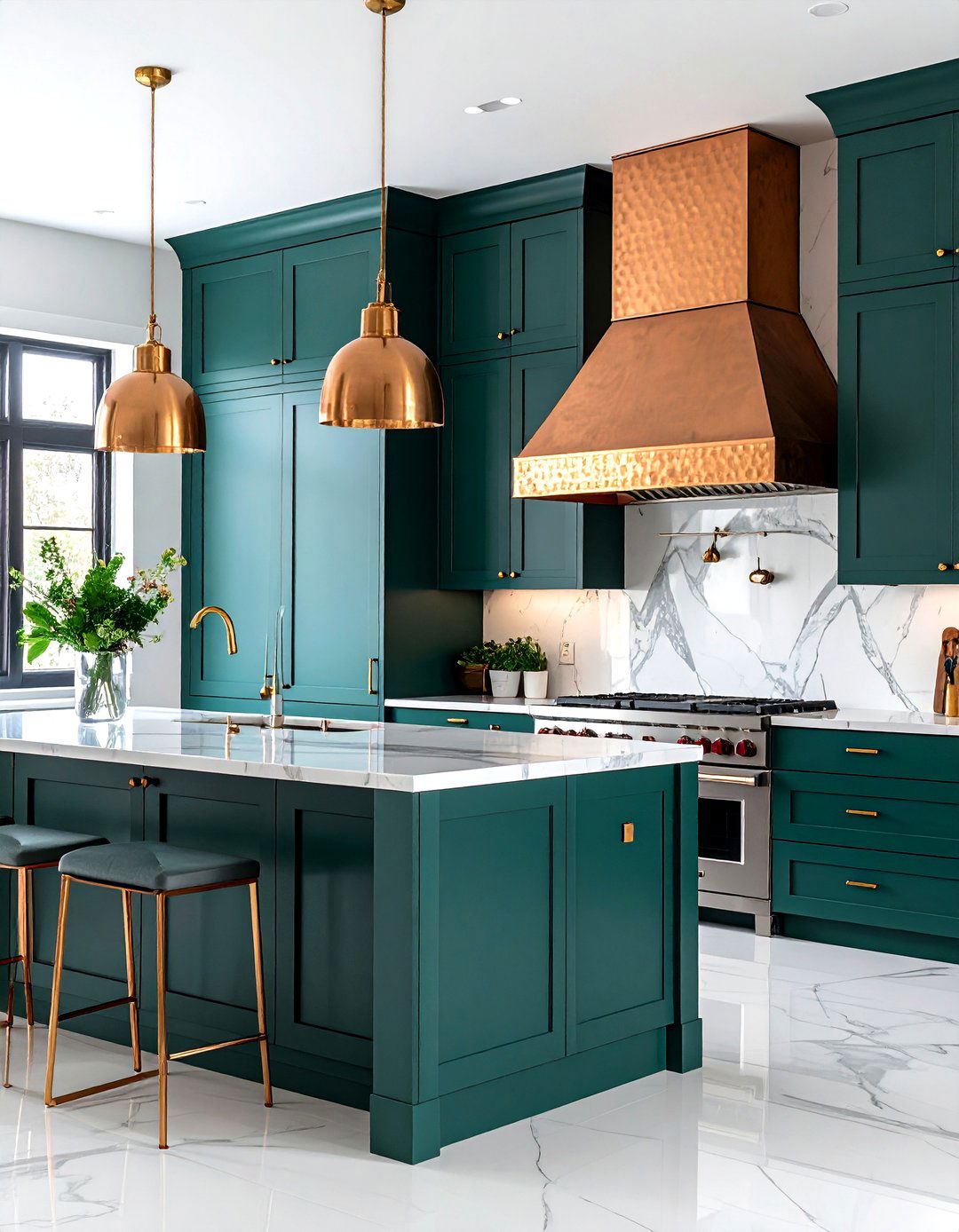 The Striking Copper Kitchen Hood - 30 kitchen range hood ideas