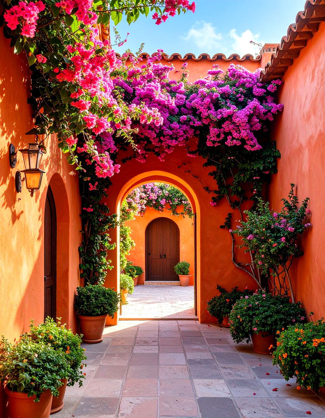 The Stucco Wall Fence - 30 backyard fence ideas