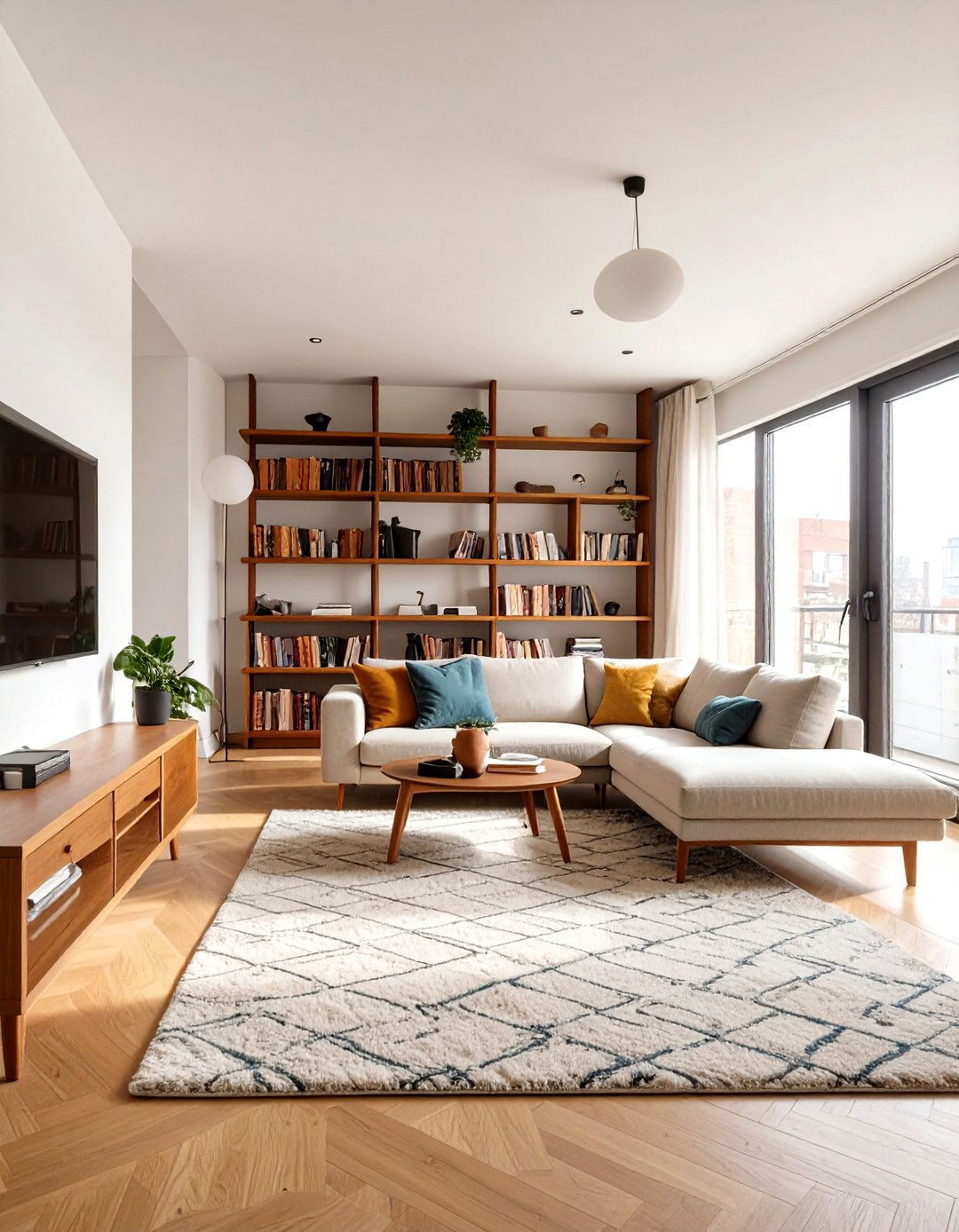 The Studio Apartment Living Room Solution - 30 ai mid-century living room ideas