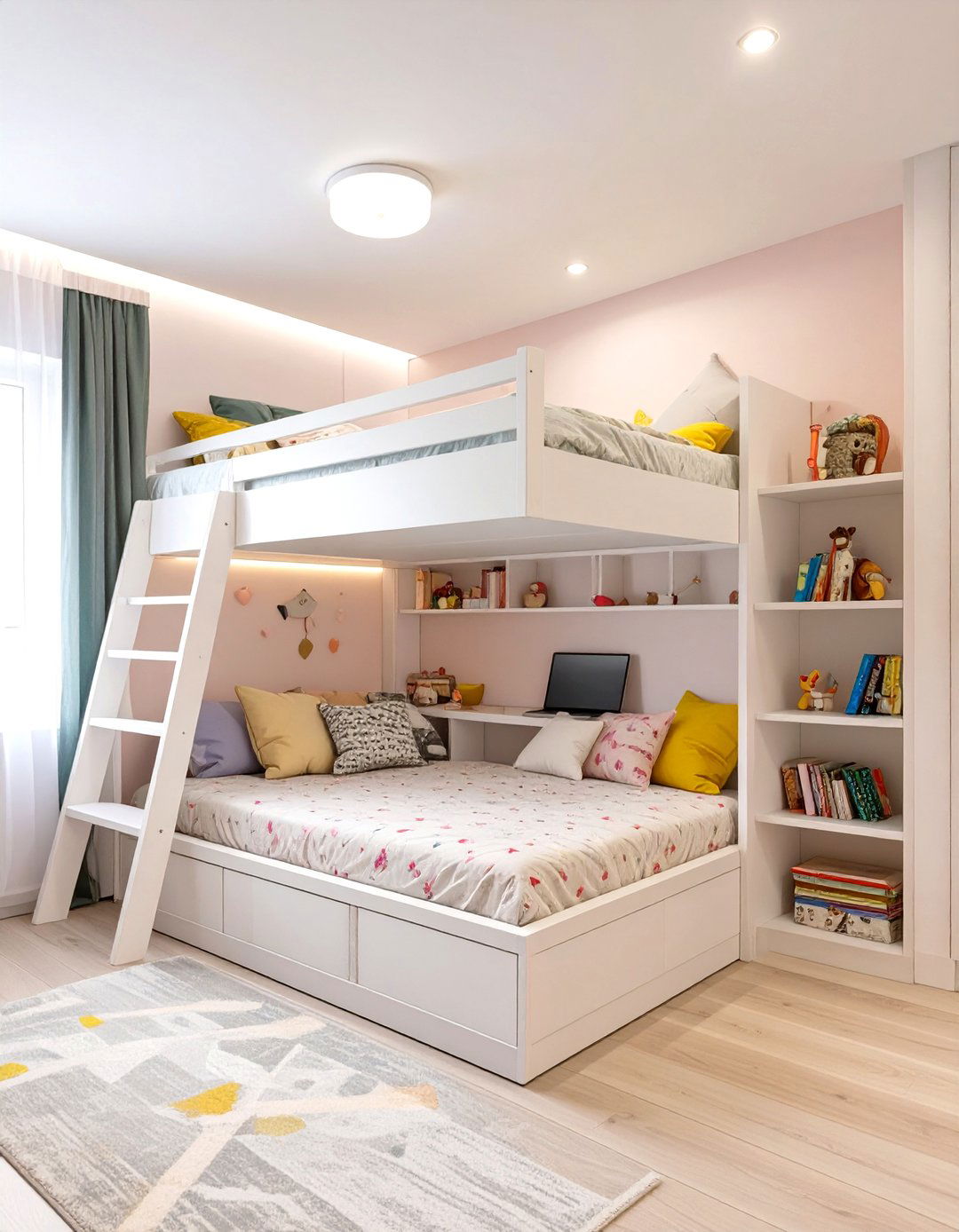The Study and Sleep Loft Bedroom - 30 girl bedroom ideas for small rooms