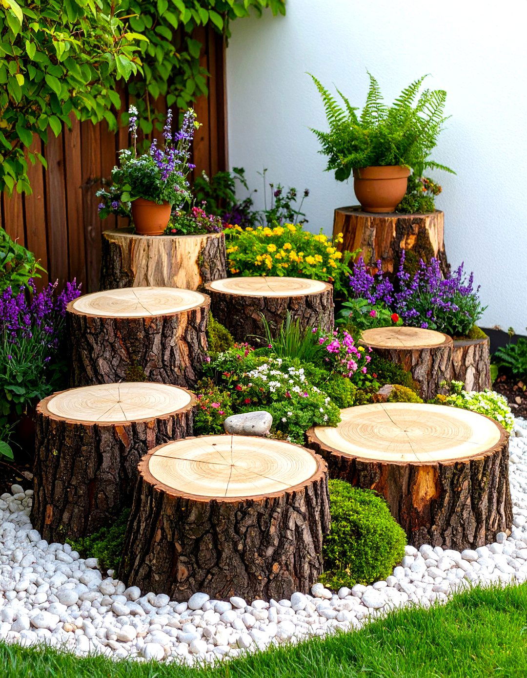 The Stumpery Garden - 30 garden decor ideas