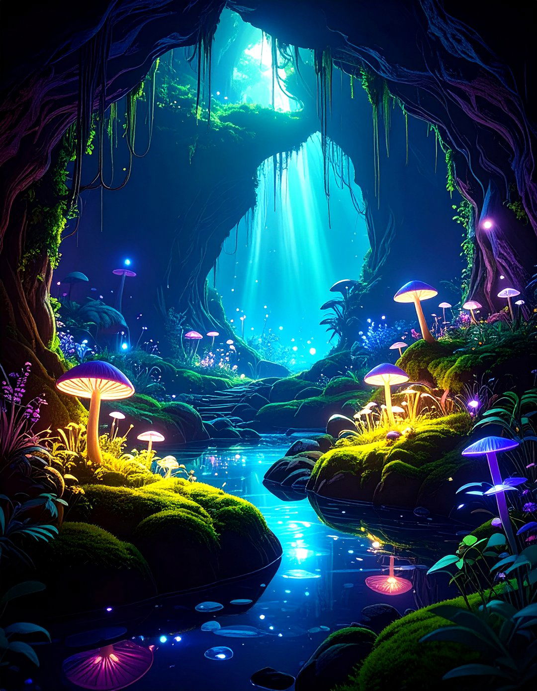 The Subterranean Glow in the Dark Cave - 30 lego ideas botanical garden