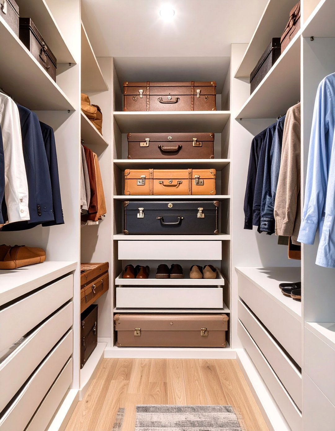 The Suitcase Storage Loft - 30 closet ideas for small spaces