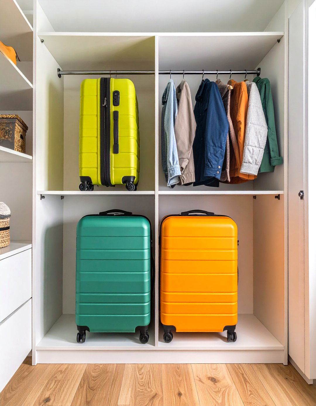 The Suitcase Storage Small Closet Solution - 30 layout small closet design ideas