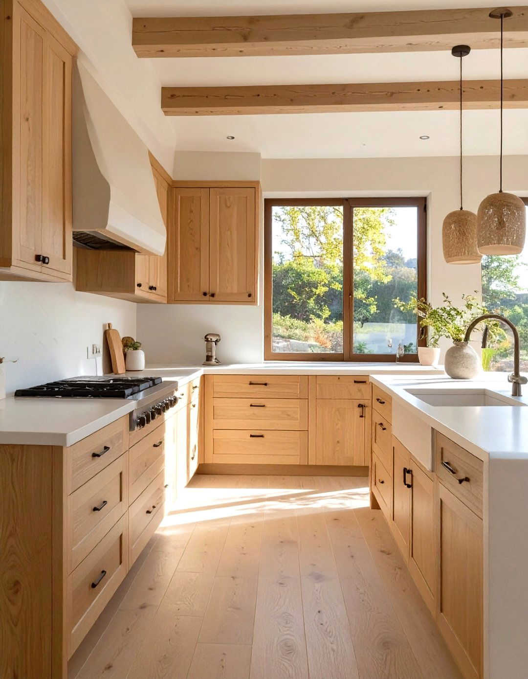 The Sun Bleached Wood Kitchen - 30 beach house kitchen ideas