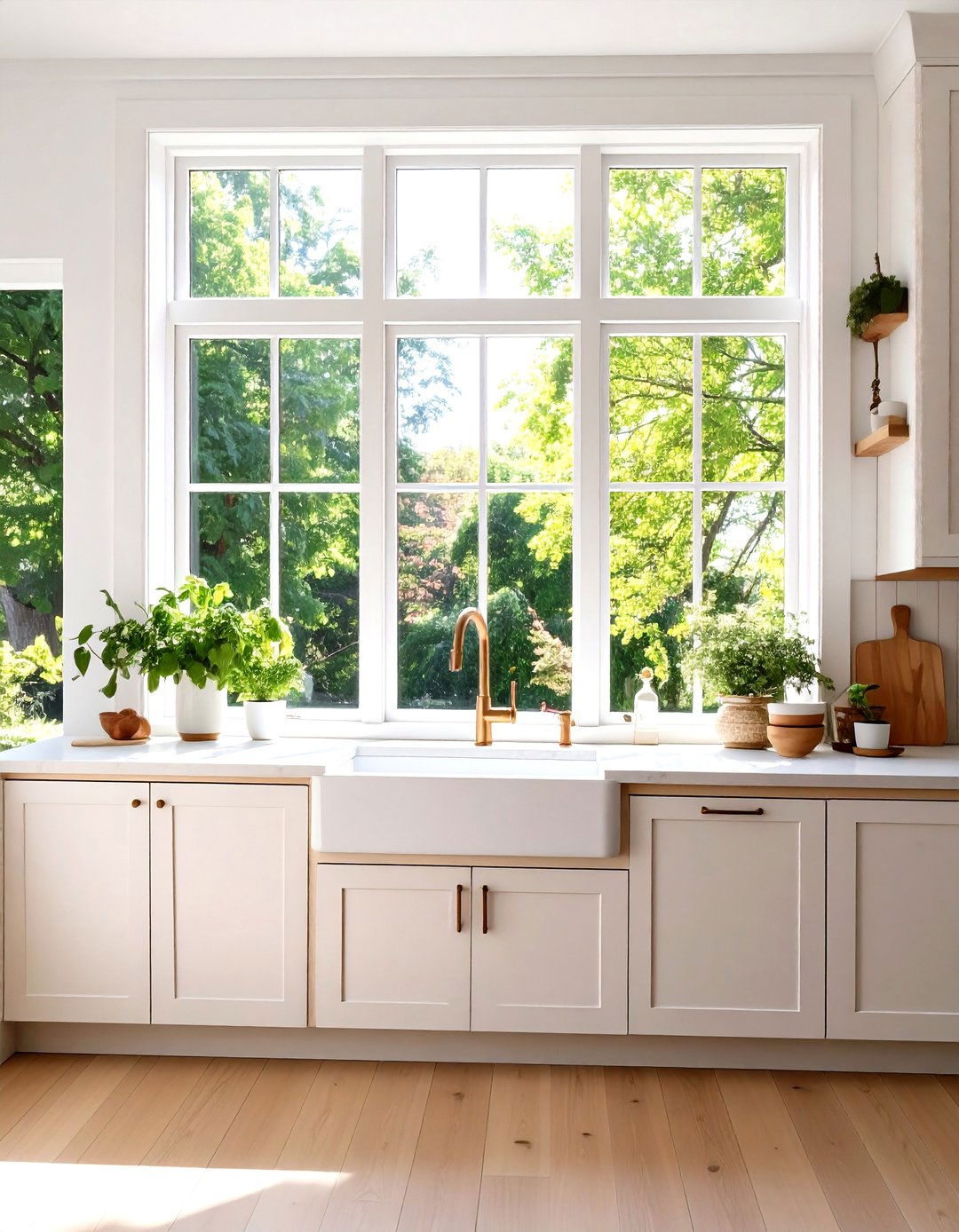 The Sun Drenched Picture Window Backsplash - 30 kitchen window ideas