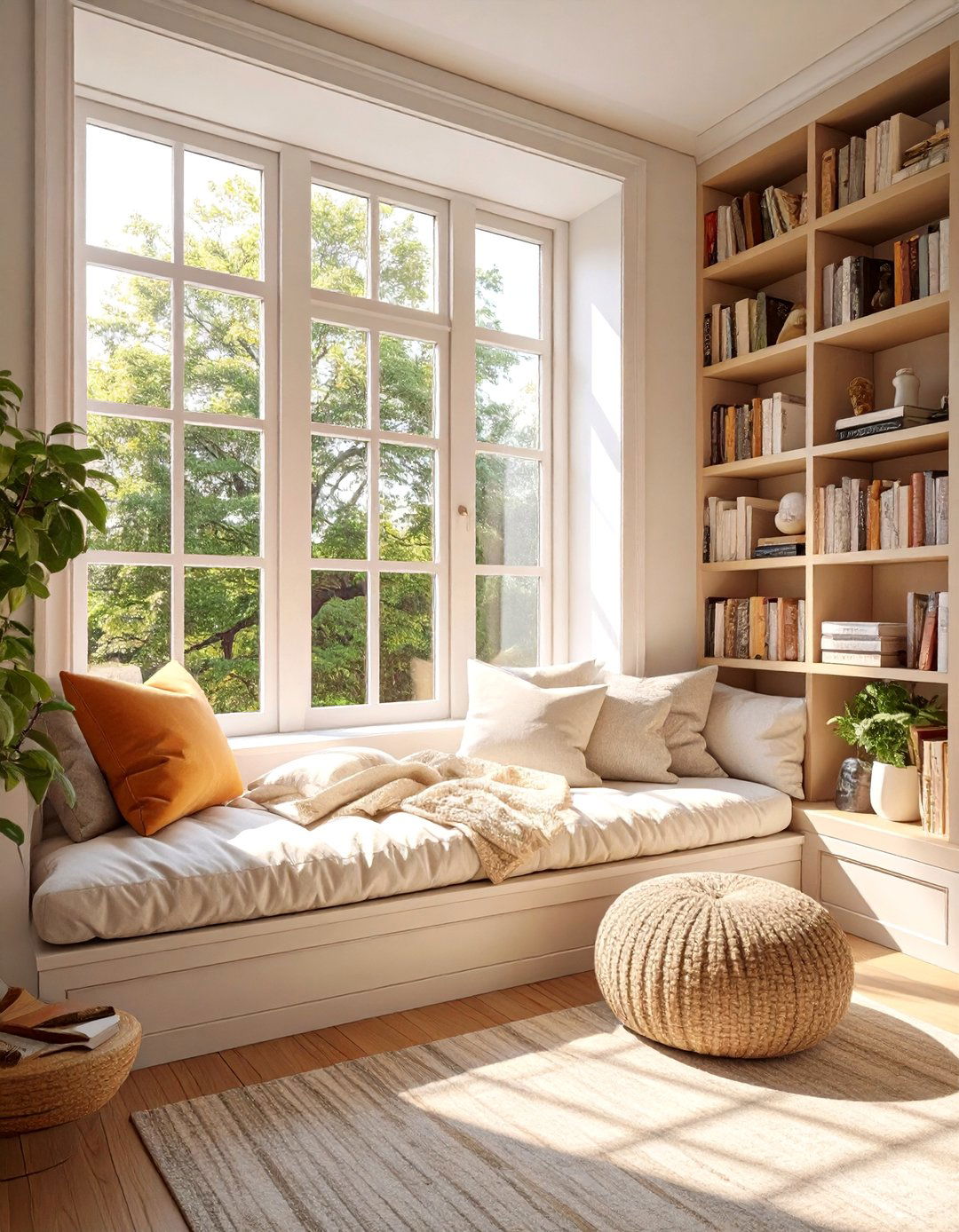 The Sun Drenched Reading Nook Bedroom - 30 cabin bedroom ideas