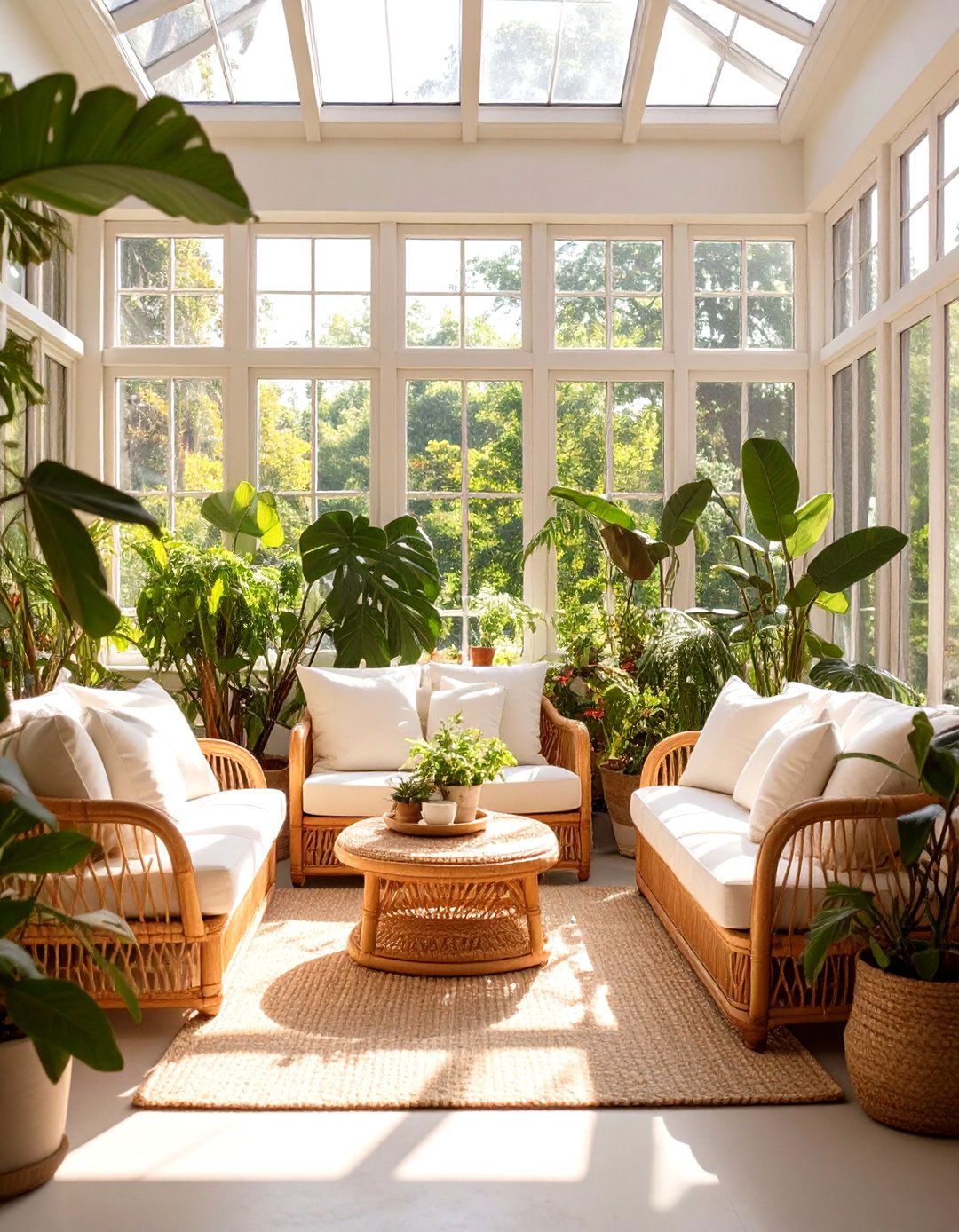 The Sun Drenched Sunroom with Abundant Greenery - 30 nordic interior design ideas