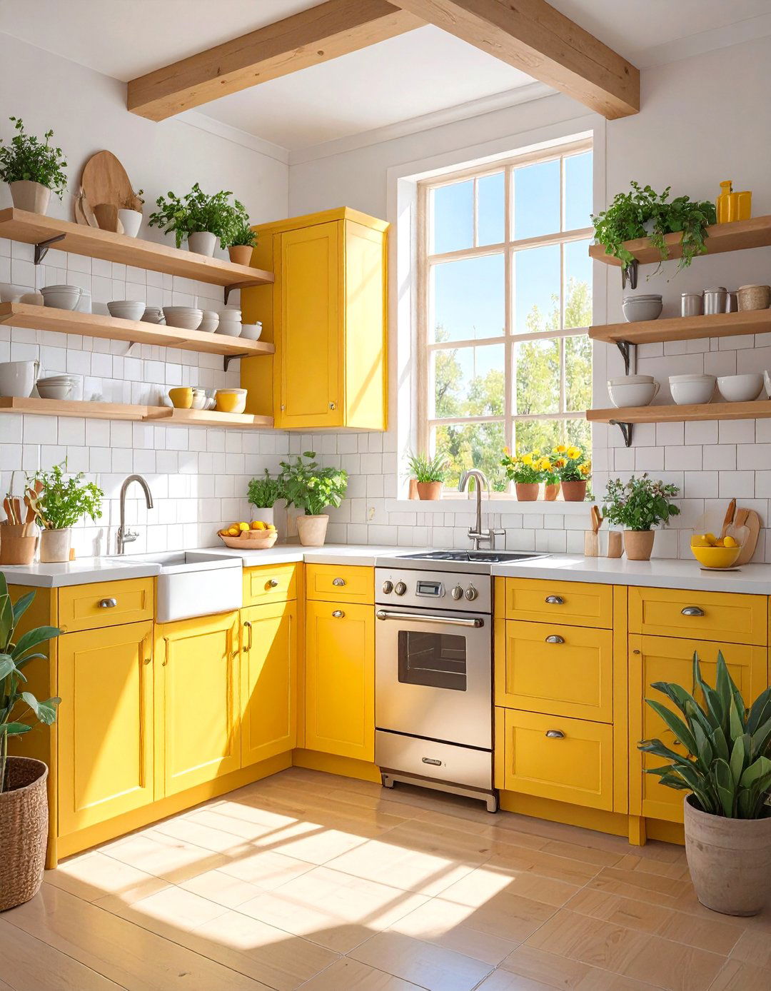 The Sun Drenched Yellow Kitchen - 30 colorful interior design ideas