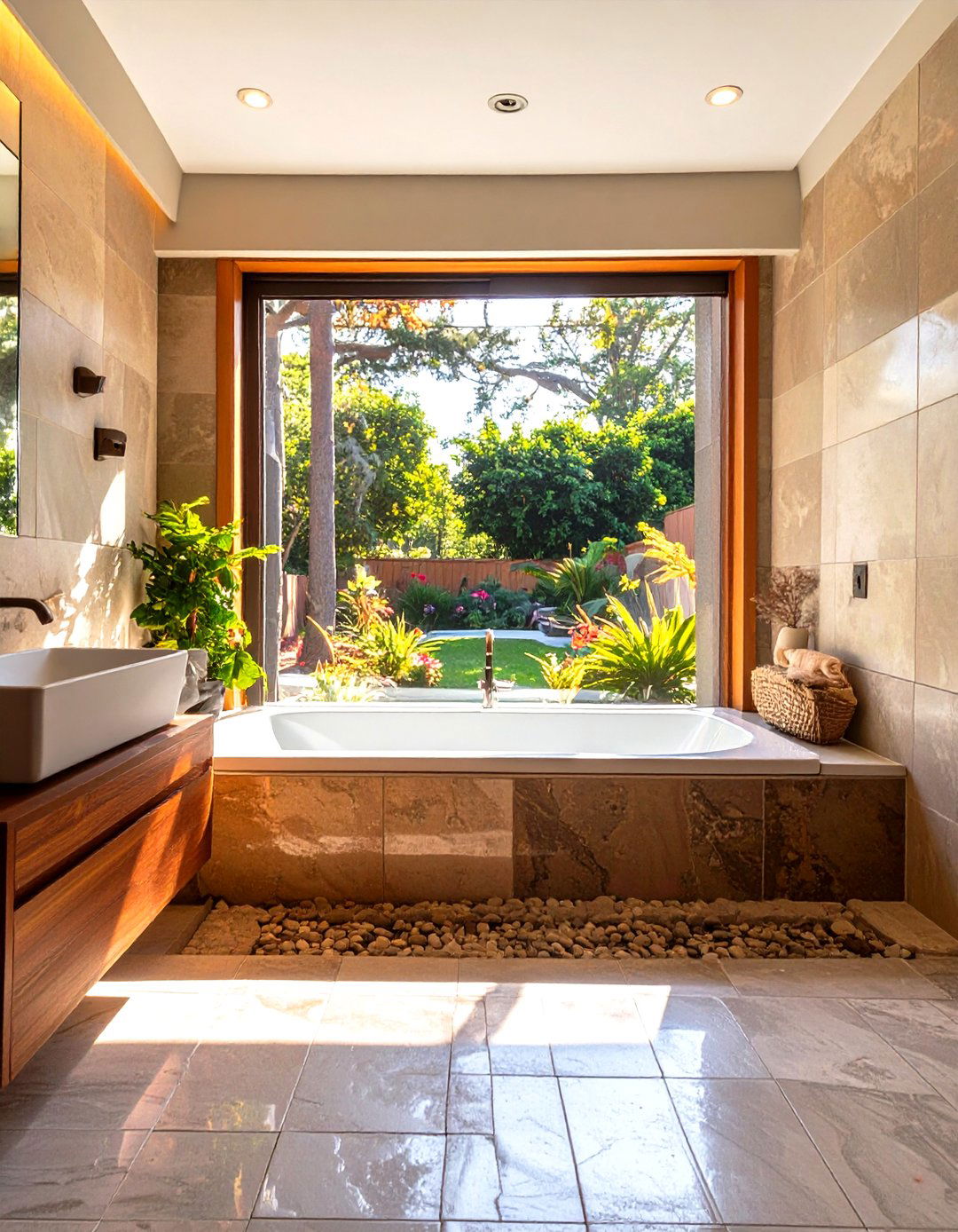 The Sunken Bathtub Retreat - 30 mid century interior design ideas