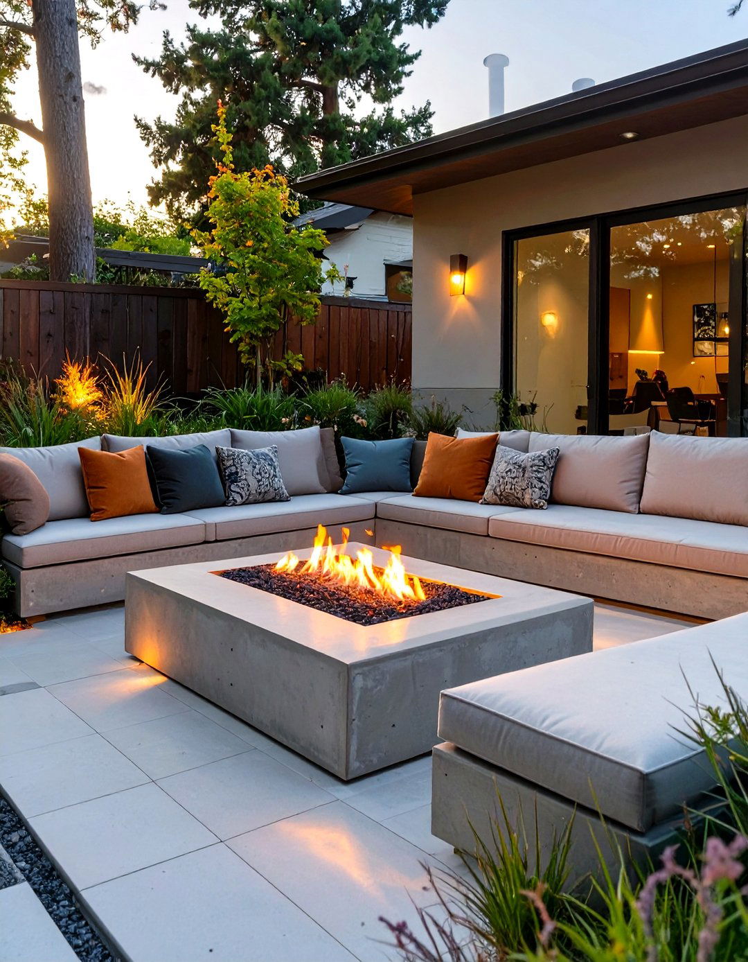 The Sunken Conversation Pit Patio - 30 modern patio ideas