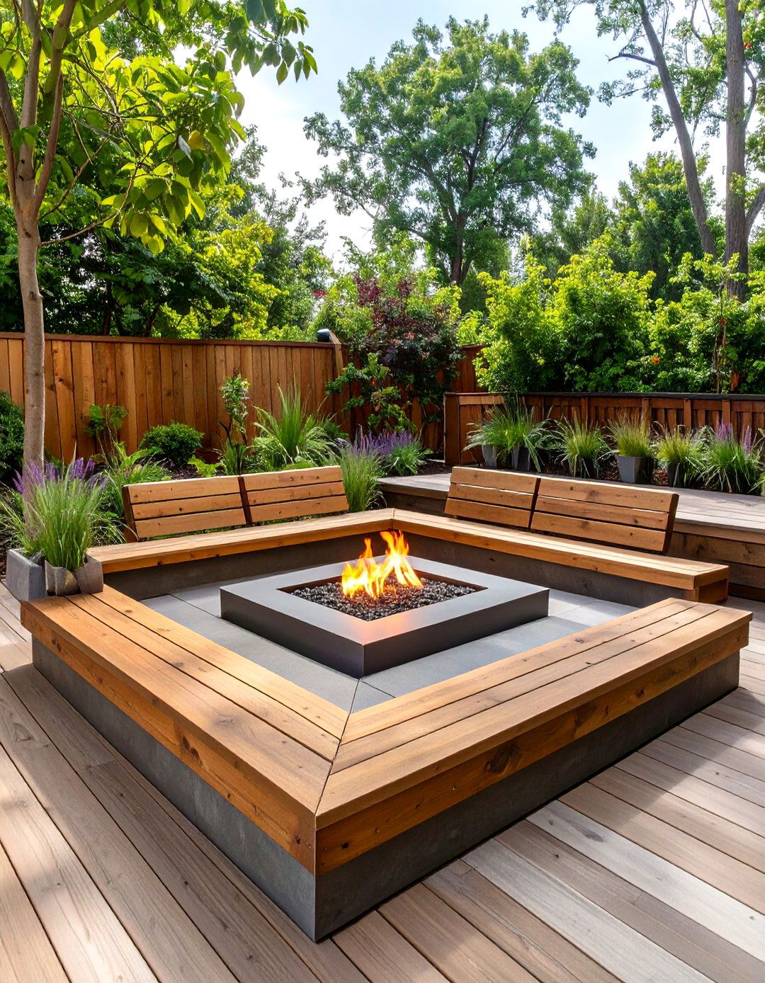 The Sunken Deck Conversation Pit - 30 deck layout ideas