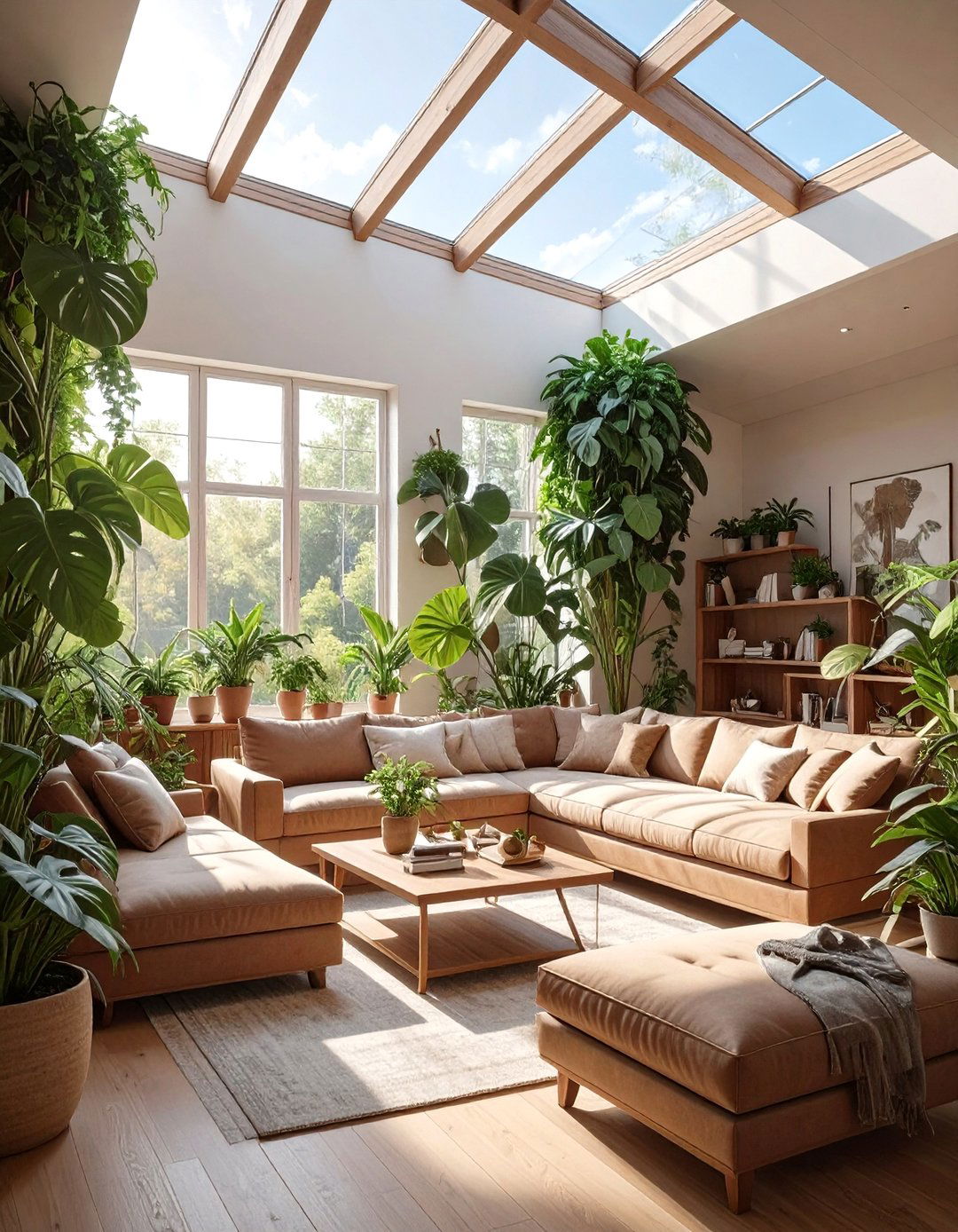The Sunken Living Room Conversation Pit - 30 biophilic interior design ideas