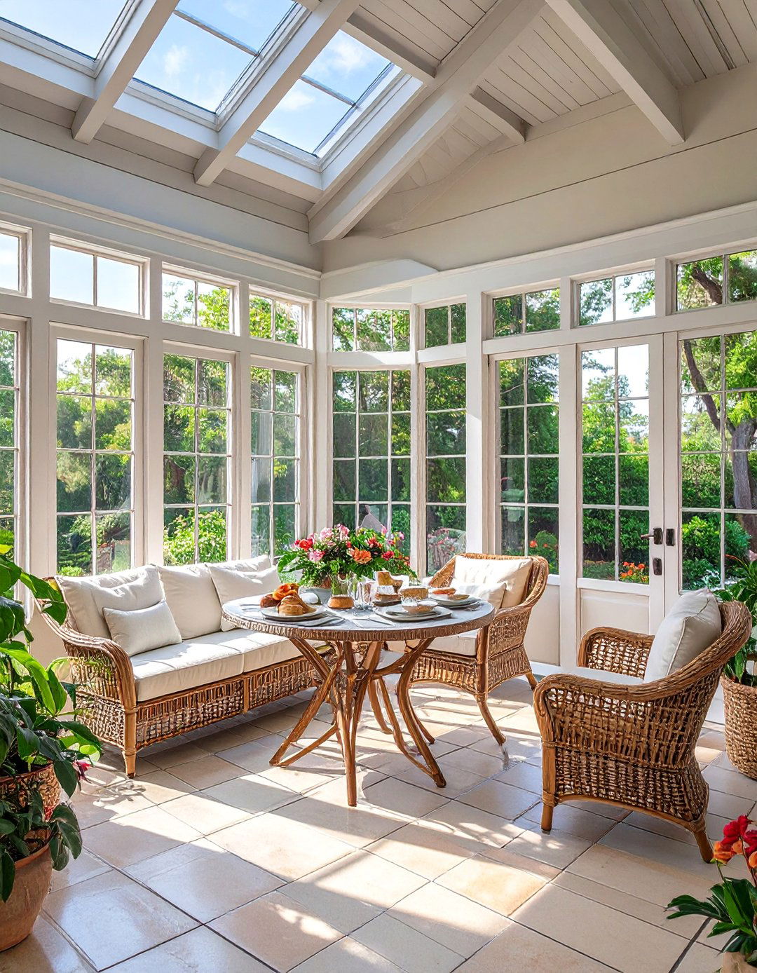 The Sunroom and Breakfast Nook - 30 attached garage addition ideas