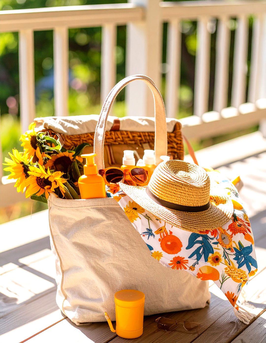 The Sunshine and Outdoors Basket - 30 baby shower gift basket ideas