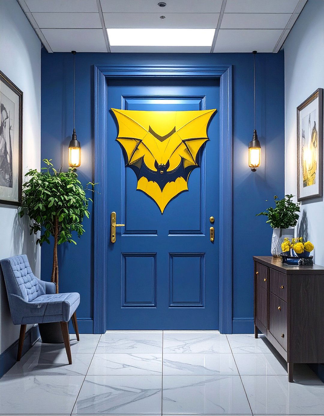 The Superhero Headquarters Door - 30 office door  decorating ideas