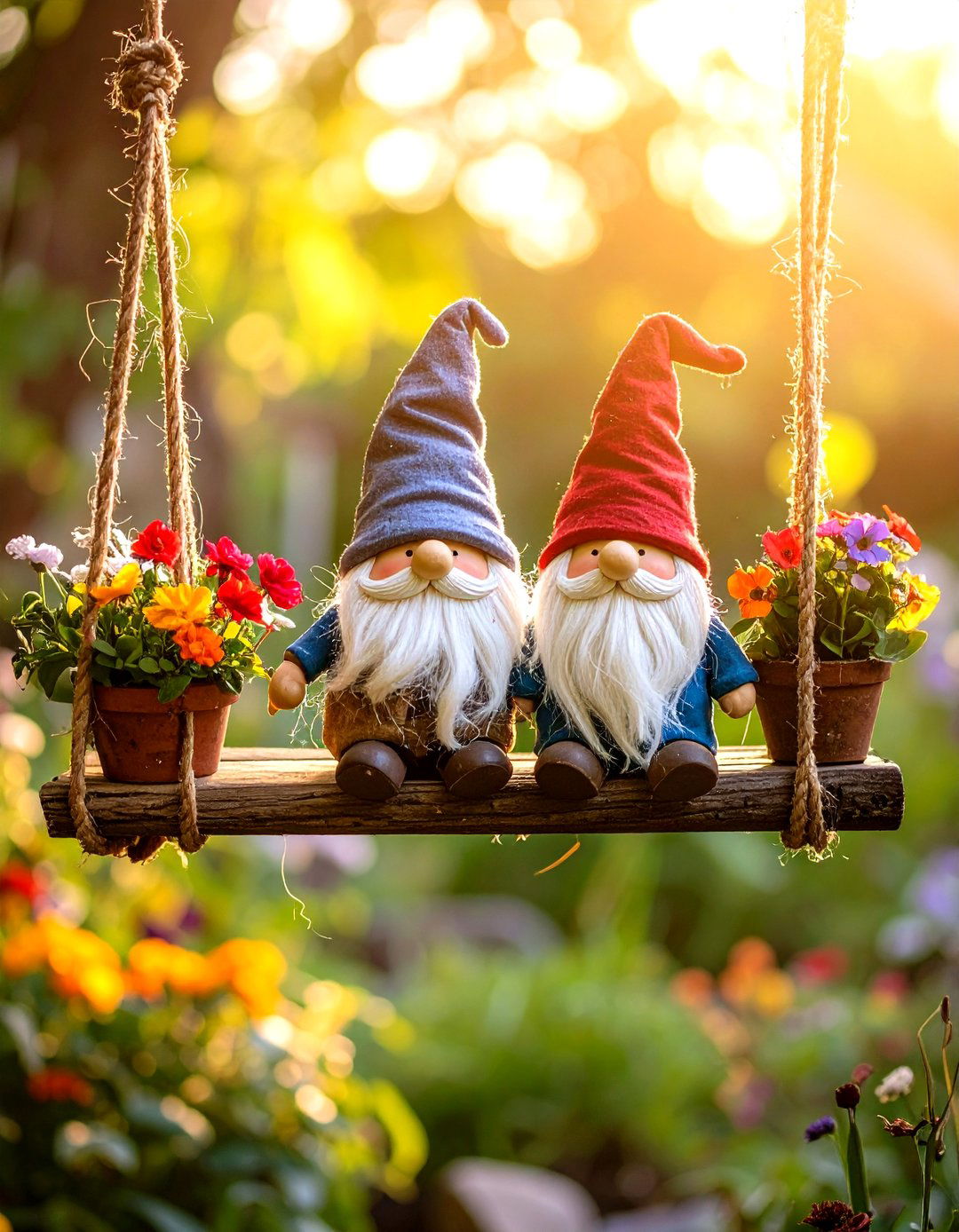 The Suspended Bridge Gnome Garden - 30 gnome garden ideas