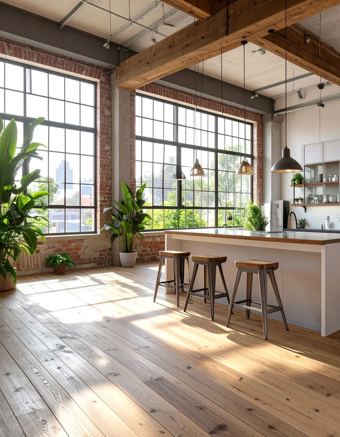The Sustainable Eco Industrial Loft - 30 ai industrial loft design ideas
