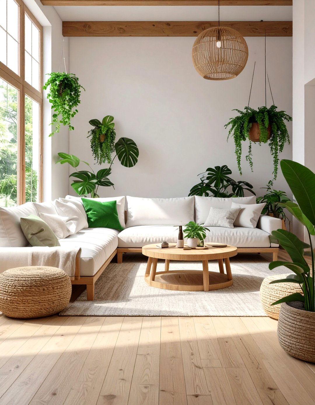 The Sustainable Green Living Room - 30 interior design rendering software ideas