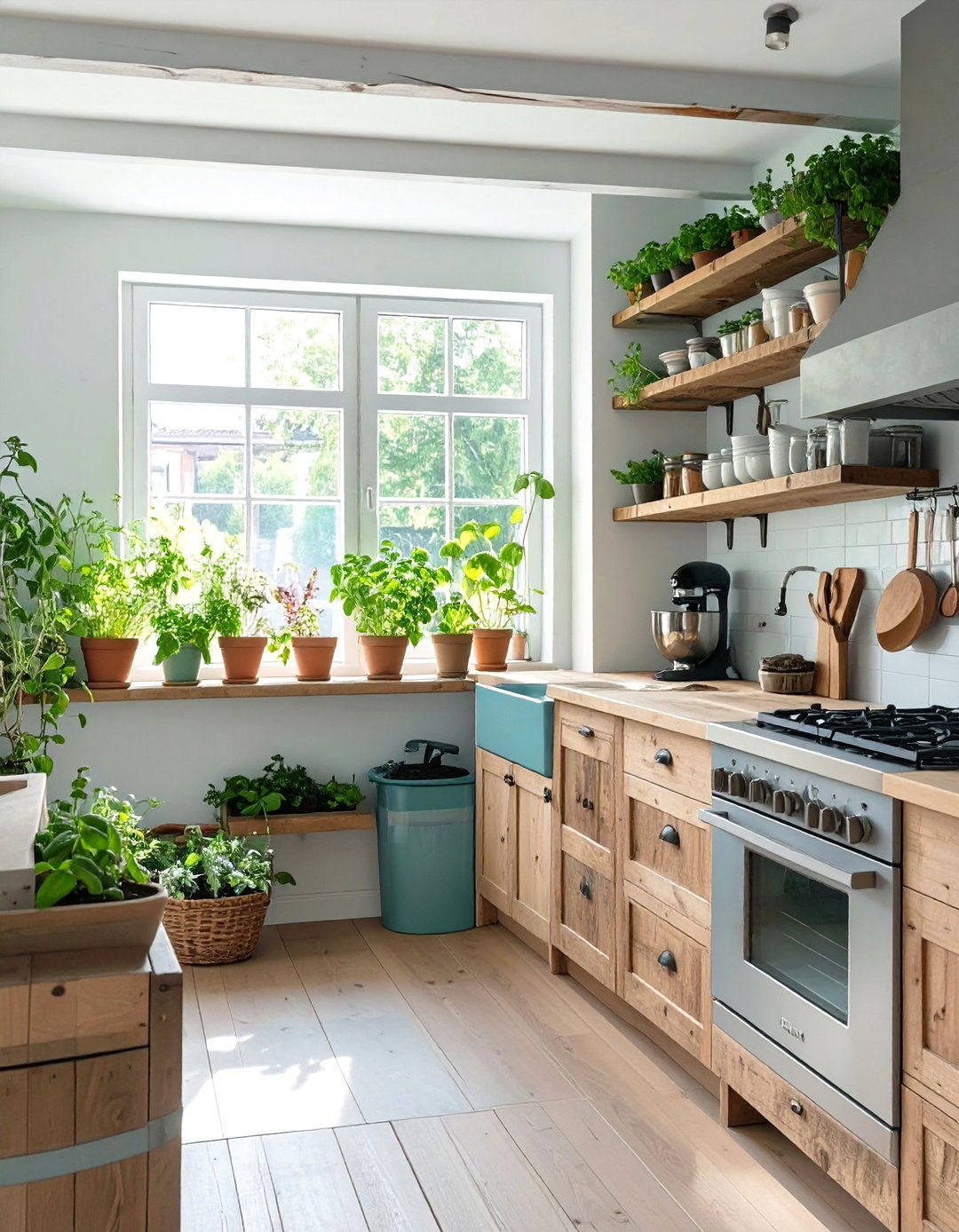 The Sustainable Homesteaders Kitchen - 30 cottage core interior design ideas