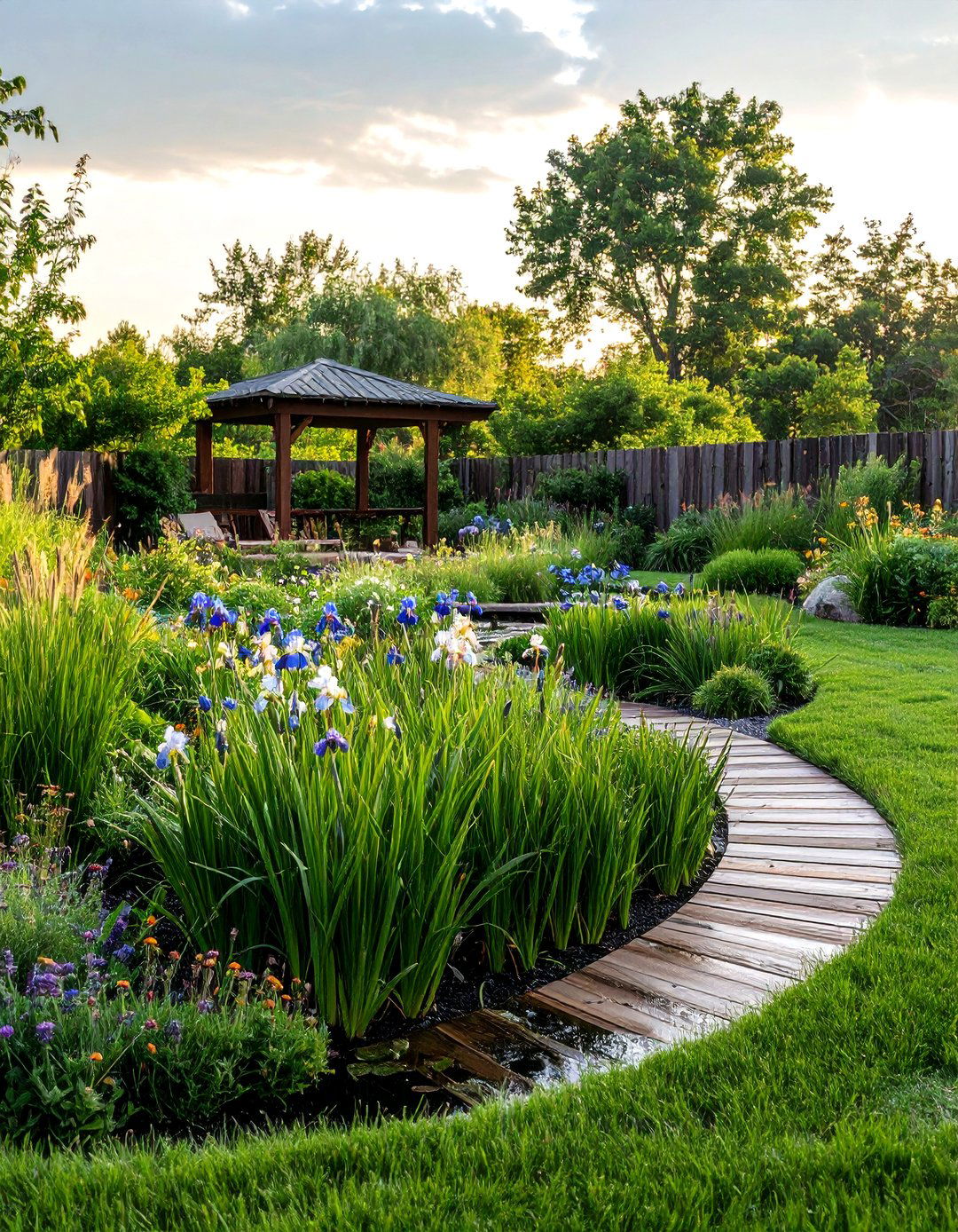 The Sustainable Rain Garden Design - 30 landscape design plans ideas