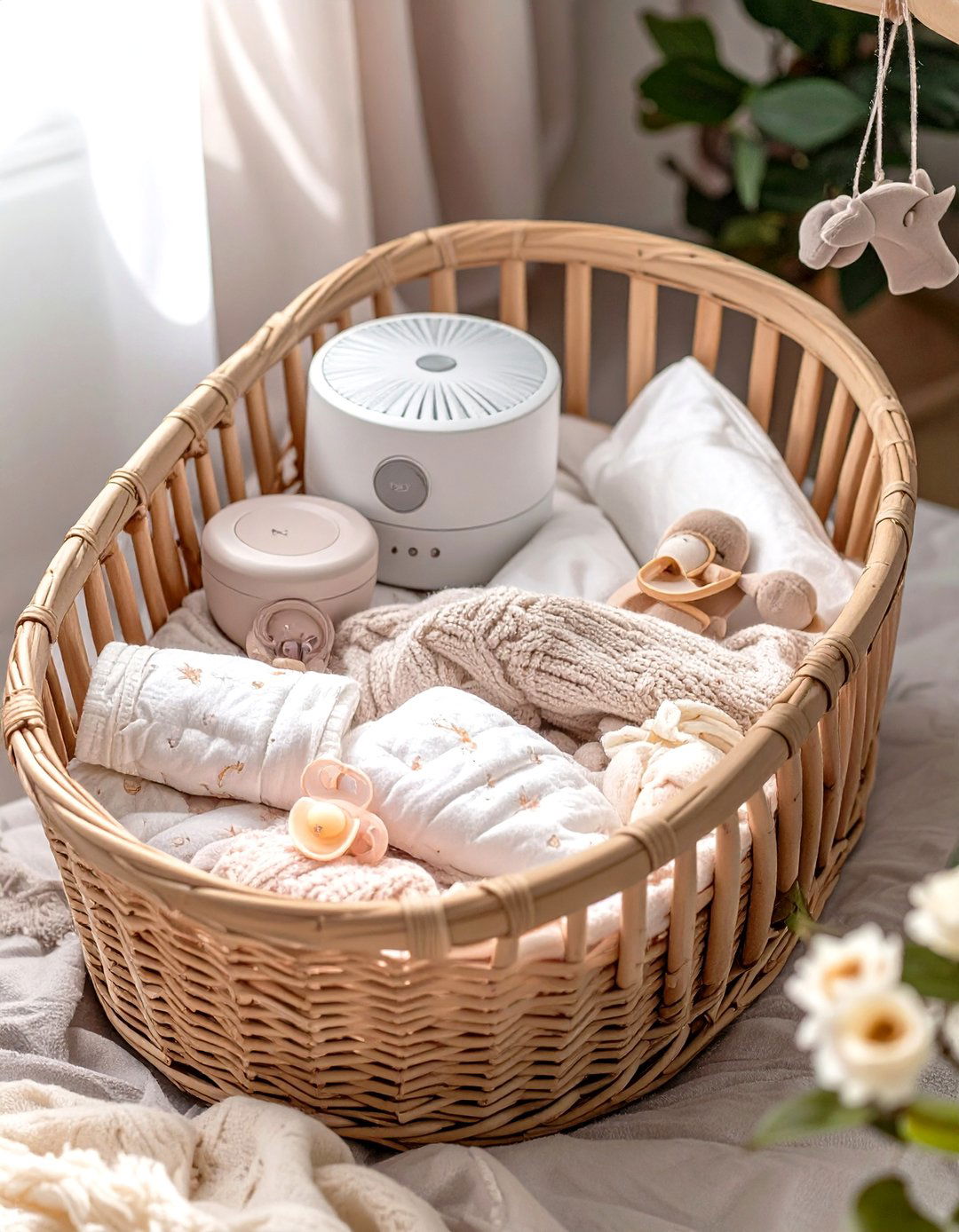 The Sweet Dreams Security Basket - 30 homemade diy baby shower gift basket ideas