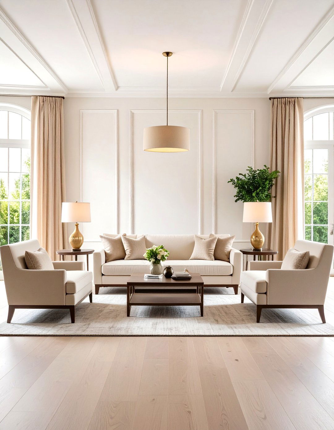 The Symmetrical Balance Living Room - 30 l shaped living room ideas
