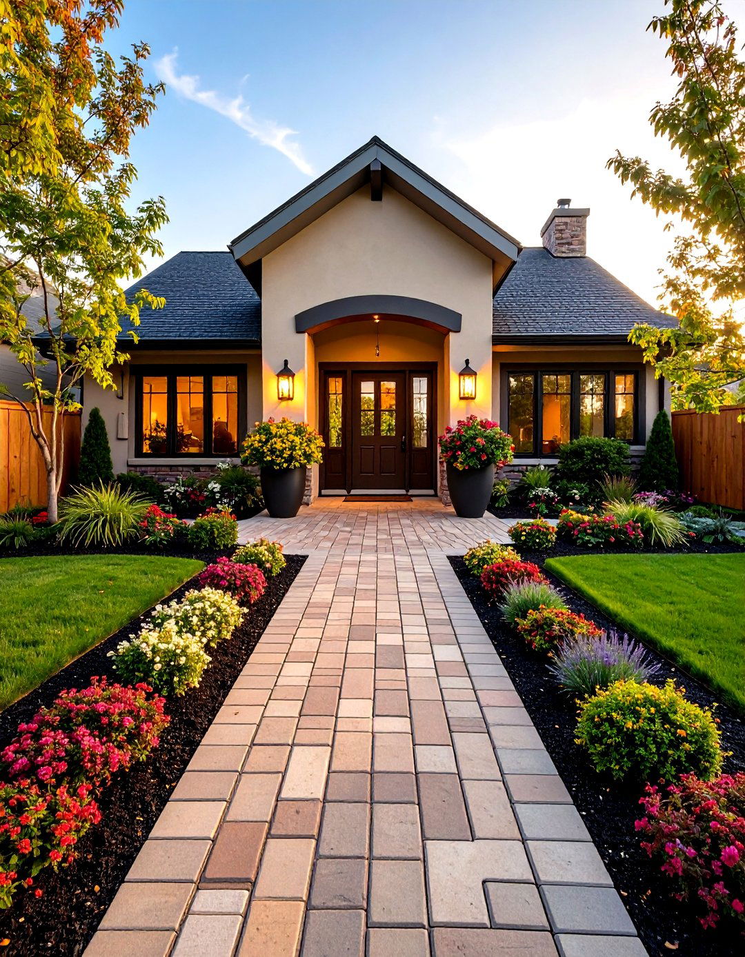The Symmetrical Courtyard Entrance - 30 landscape design software free ideas