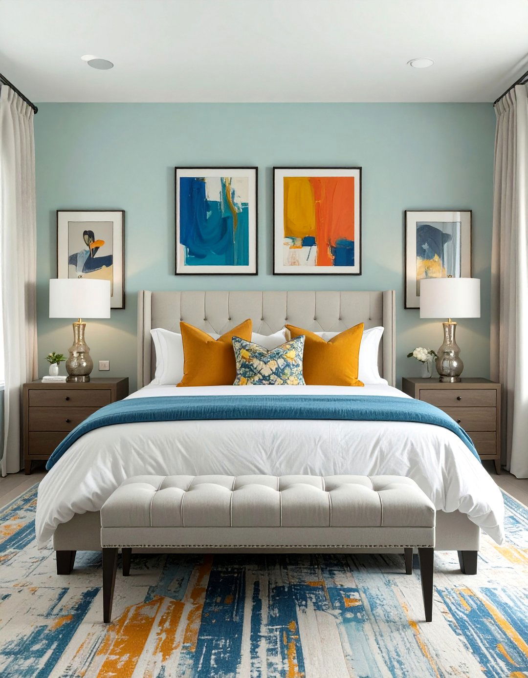 The Symmetrical Design Bedroom - 30 big bedroom ideas